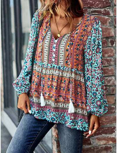 Schicke Boho-Sommerbluse für Frauen - Edeltraud
