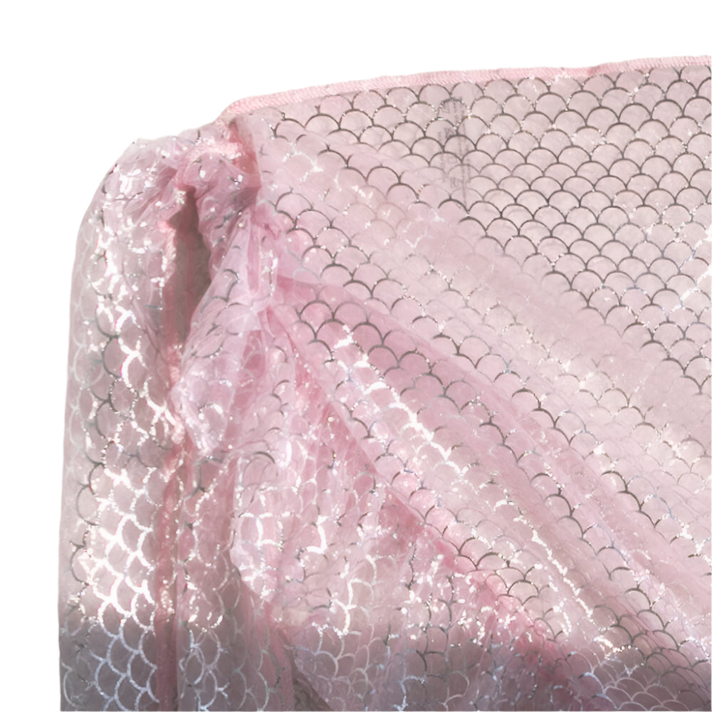 Vera - Glitzernde Meerjungfrau-Schuppen Seitenschnürung Mesh Wickel Mini-Rock