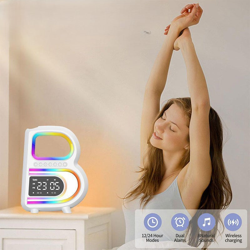 BeatGlow - Intelligenter Wecker mit RGB-Licht und kabellosem Lautsprecher
