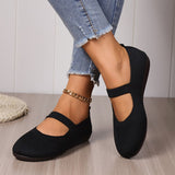 Chuona | Atmungsaktive Strick-Flats für Damen in Schwarz