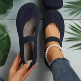 Chuona | Atmungsaktive Strick-Flats für Damen in Blau