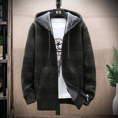 Trendige karierte Winterjacke - Drevon