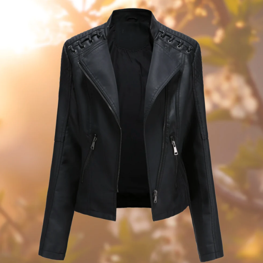 Klassische Lederjacke für den Winter - Catharina