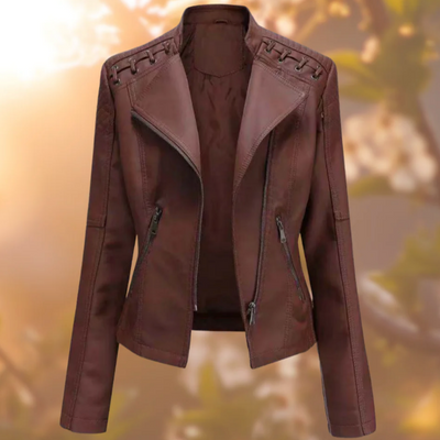 Klassische Lederjacke für den Winter - Catharina