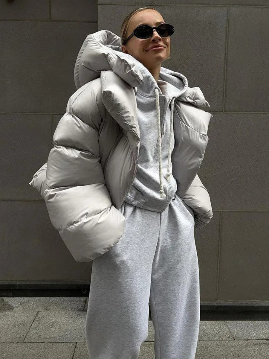 Damenjacke mit Kapuze und Wattierung - Corinna