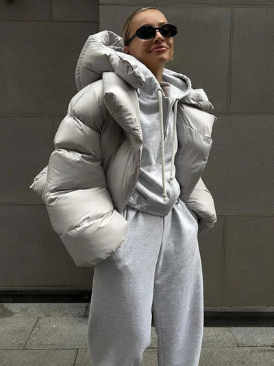 Damenjacke mit Kapuze und Wattierung - Corinna