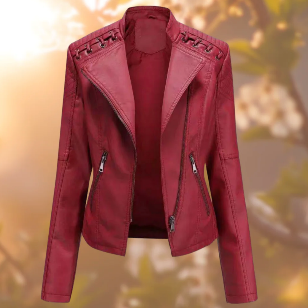 Klassische Lederjacke für den Winter - Catharina