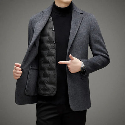 Stilvoller schicker Wollmantel - Malvin