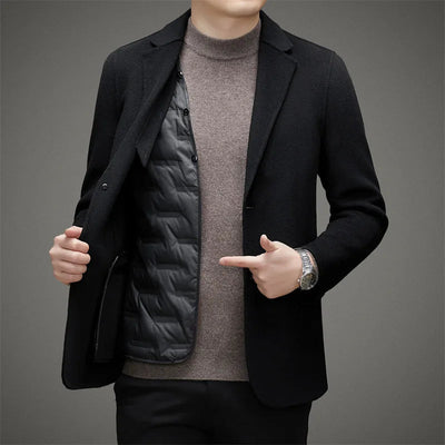 Stilvoller schicker Wollmantel - Malvin