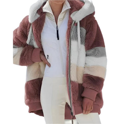 Stylische Damen-Teddy-Jacke - Karin