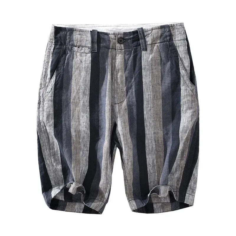 Stylische Leinen Shorts mit Kordelzug  - Wolframio