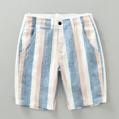 Stylische Leinen Shorts mit Kordelzug  - Wolframio