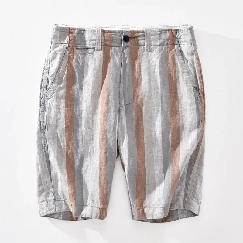 Stylische Leinen Shorts mit Kordelzug  - Wolframio