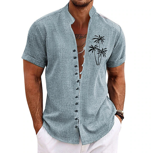 Stylisches Palm Tree Herren-Sommerhemd - Clemensius