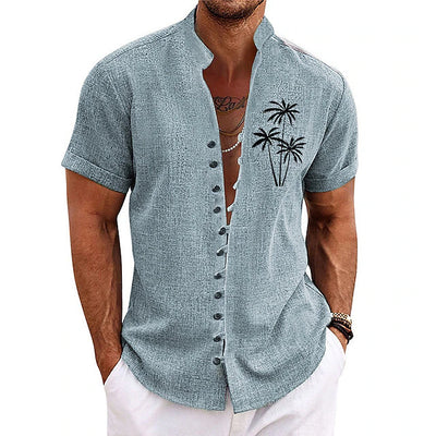 Stylisches Palm Tree Herren-Sommerhemd - Clemensius