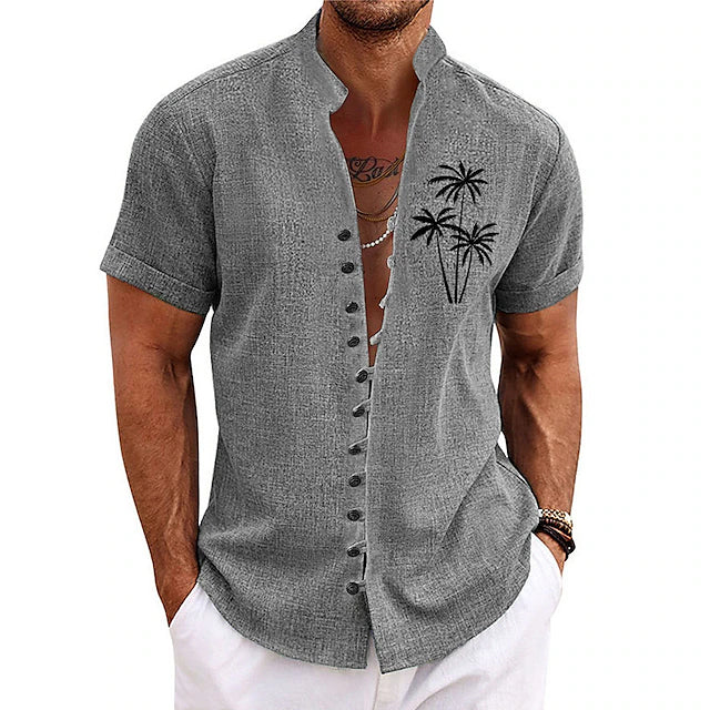 Stylisches Palm Tree Herren-Sommerhemd - Clemensius