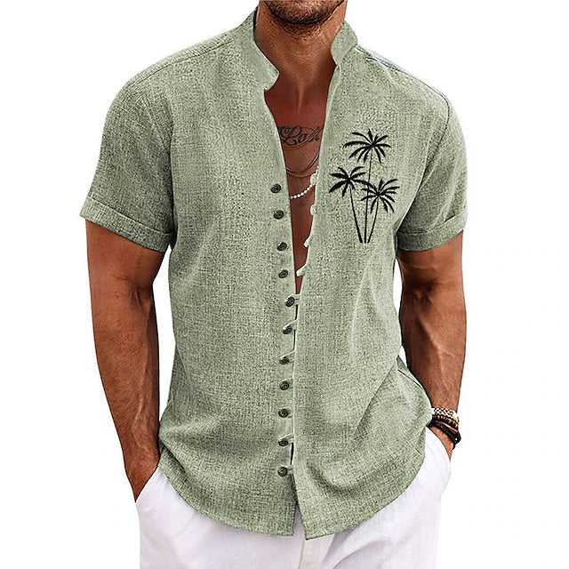 Stylisches Palm Tree Herren-Sommerhemd - Clemensius