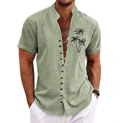 Stylisches Palm Tree Herren-Sommerhemd - Clemensius