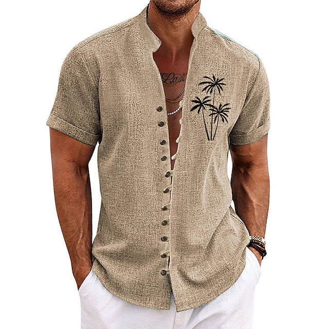 Stylisches Palm Tree Herren-Sommerhemd - Clemensius