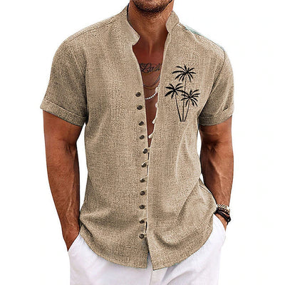 Stylisches Palm Tree Herren-Sommerhemd - Clemensius