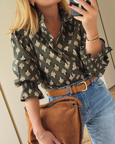 Elegante Bluse | Verspielte Details | Femininer Vintage-Charme