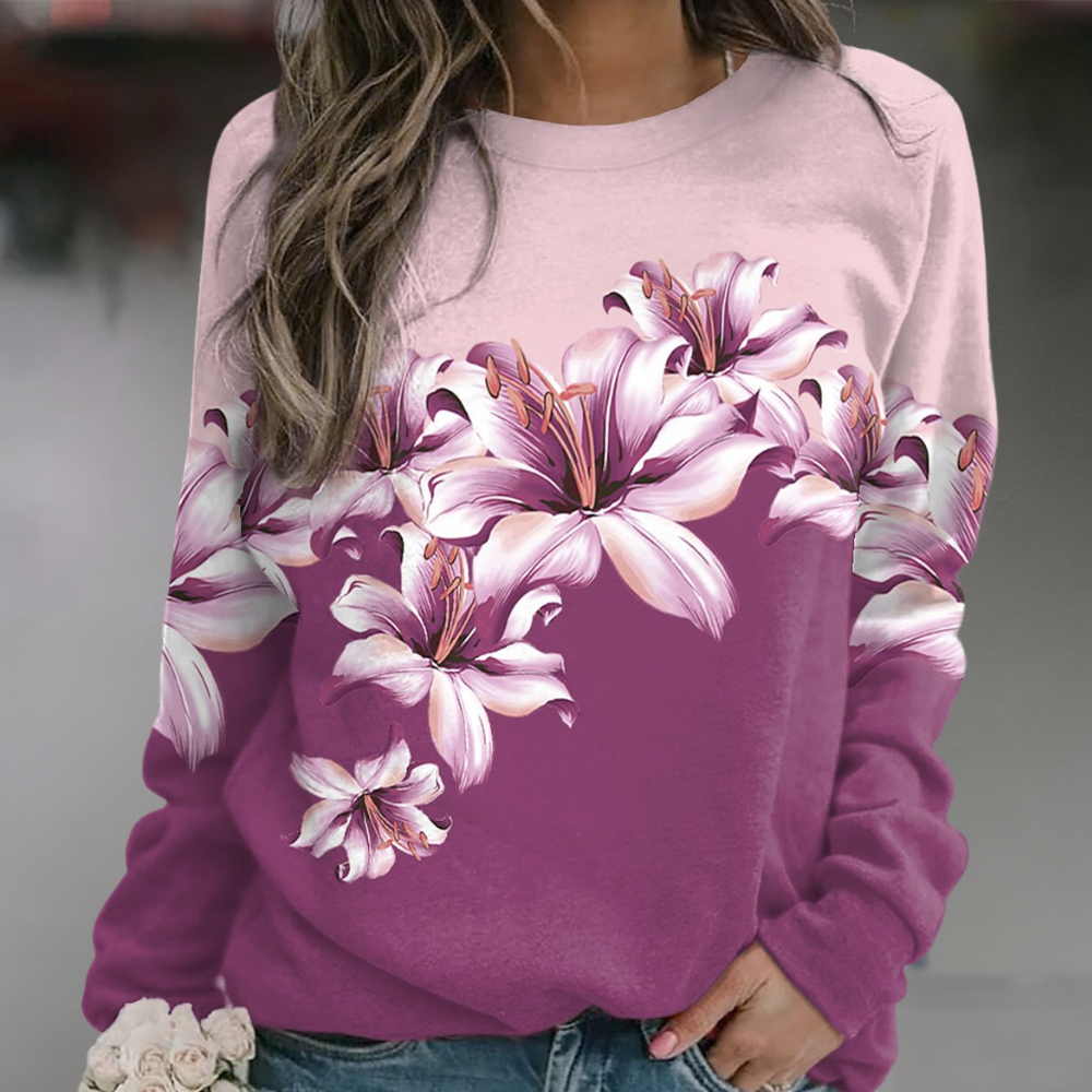 Floraler Pullover | Elegantes florales Design | Bequeme Passform
