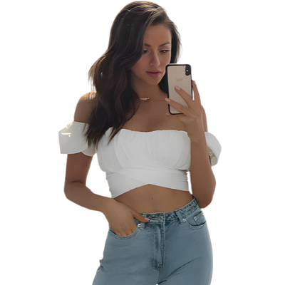 Philline - Off-Shoulder Crop Top