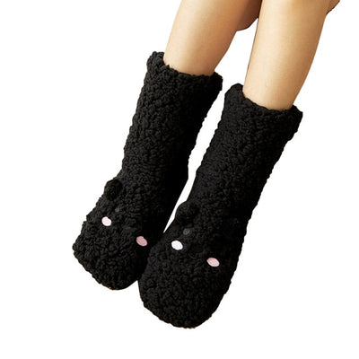 Fluffy™ | dicker Samtfleece-Bär Unisex-Socken