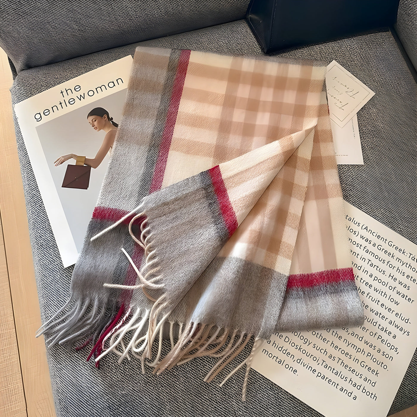 Anneke | Kuscheliger Karo-Winterschal mit Kaschmir-Feeling