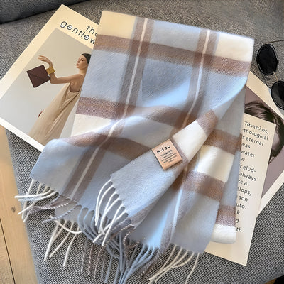 Anneke | Kuscheliger Karo-Winterschal mit Kaschmir-Feeling