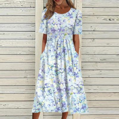 Lovella - Sommerkleid: Lässig, Blumenmuster, Bequem