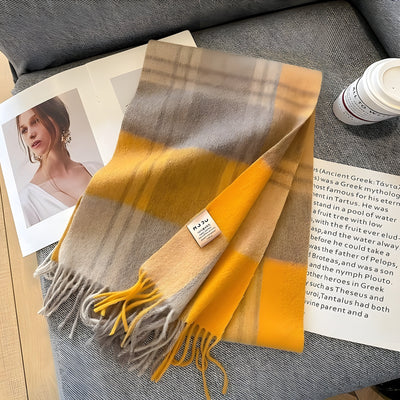 Anneke | Kuscheliger Karo-Winterschal mit Kaschmir-Feeling