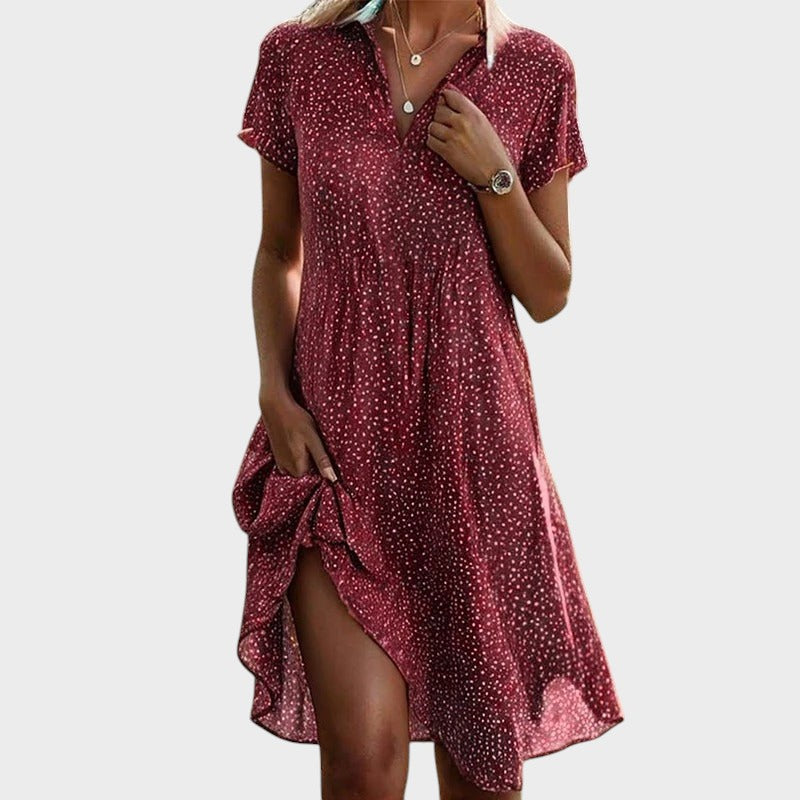 Else - Gepunktetes Midikleid