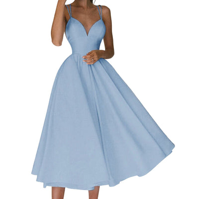 Kira - Elegantes V-Ausschnitt Partykleid