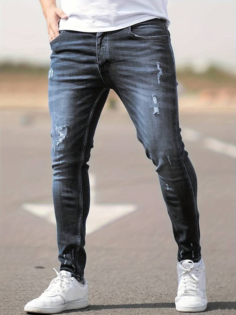 Vielseitige zerrissene Denim-Jeans - Jerwin