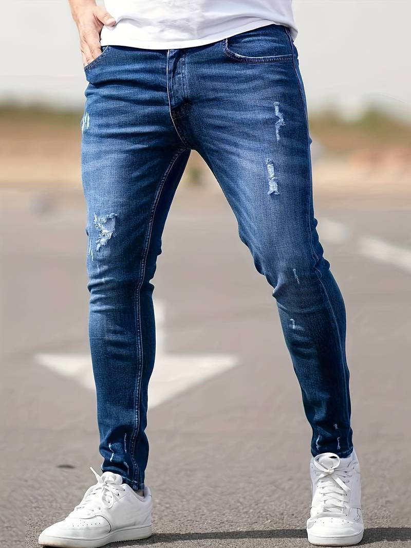 Vielseitige zerrissene Denim-Jeans - Jerwin