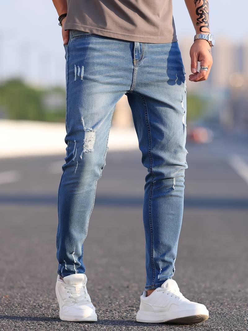 Vielseitige zerrissene Denim-Jeans - Jerwin
