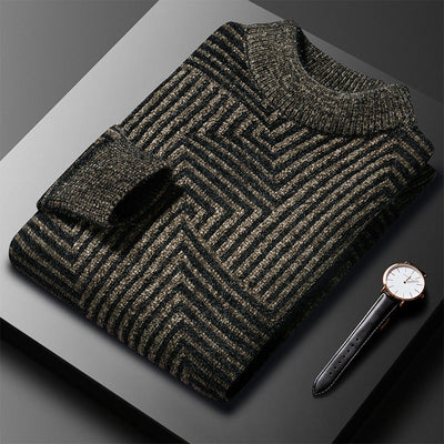 Eleganter gemusterter warmer Pullover für Männer - Lambert