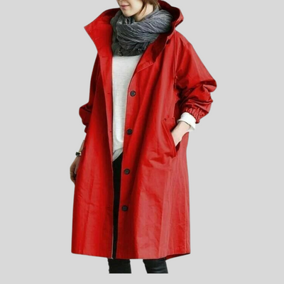 Wasserdichter Mantel mit Kapuze für Frauen - Yasmina