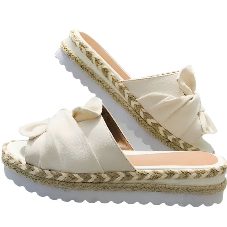 Samantha - Lässige Keilsandalen mit Schleifen