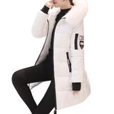 Bequeme Winddichte Damen Winterjacke - Elinora in Weiß