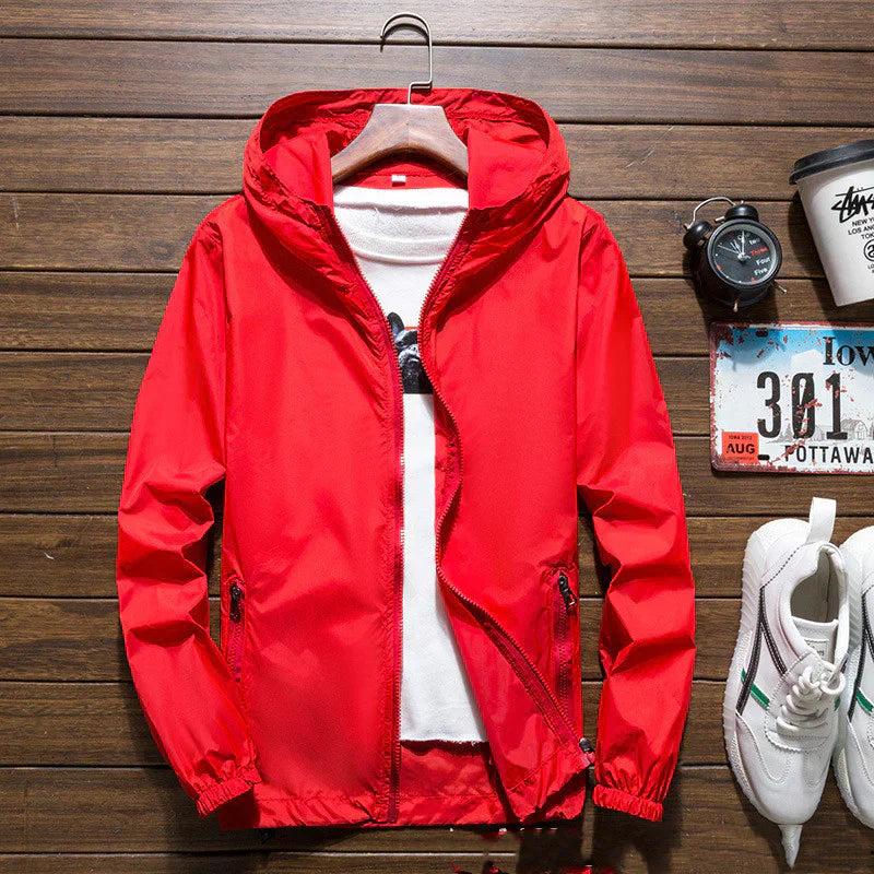 Winddichte Jacke mit Kapuze für Männer - Yannic