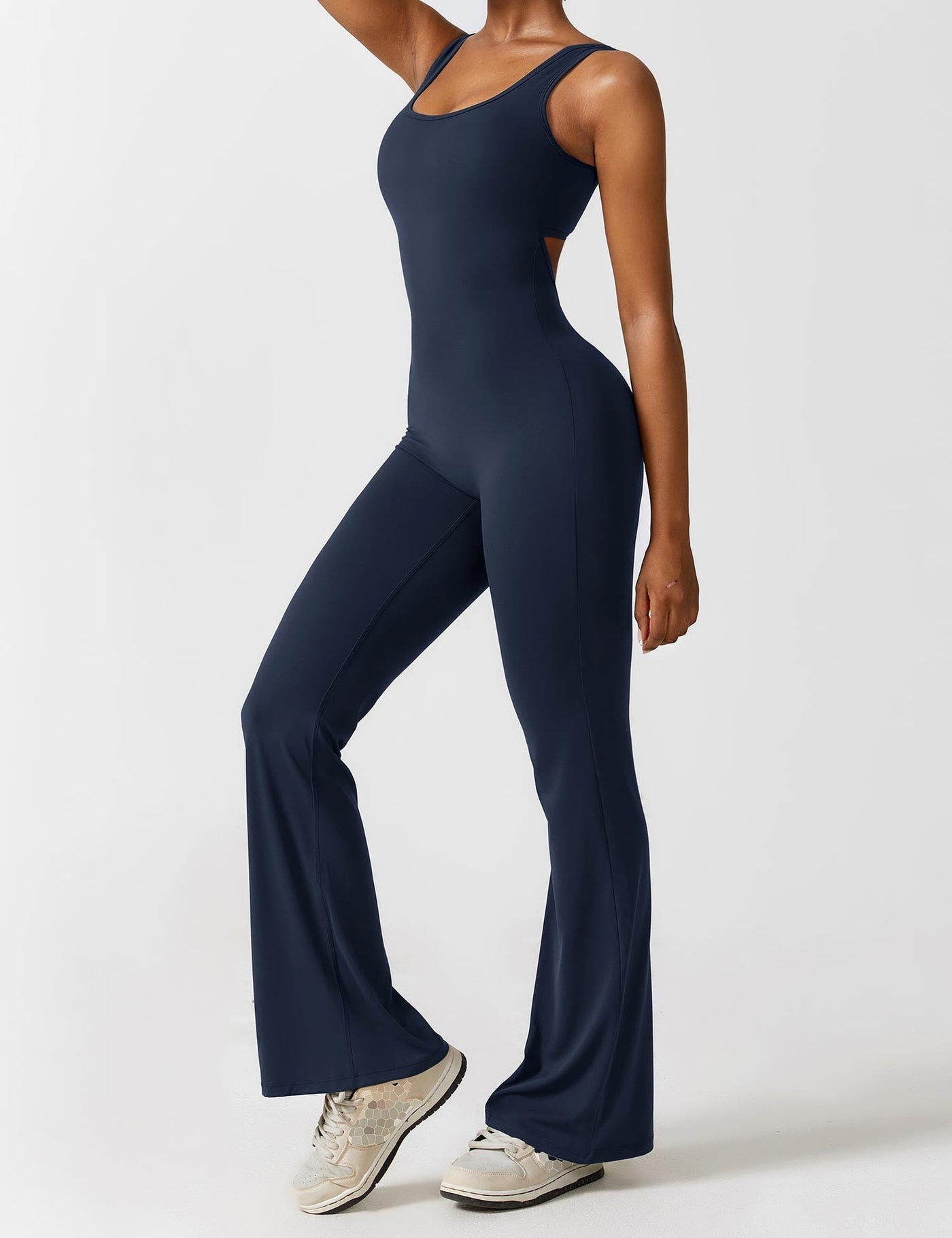 Sienna | Rückenfreier Flare-Jumpsuit