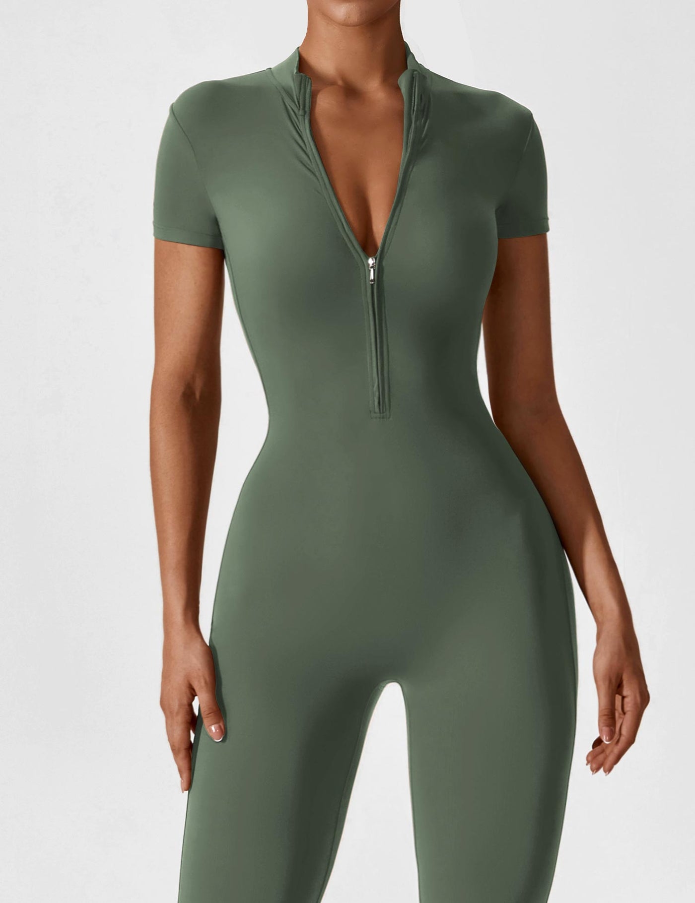 Lina | Nahtloser Full-Zip Bodysuit