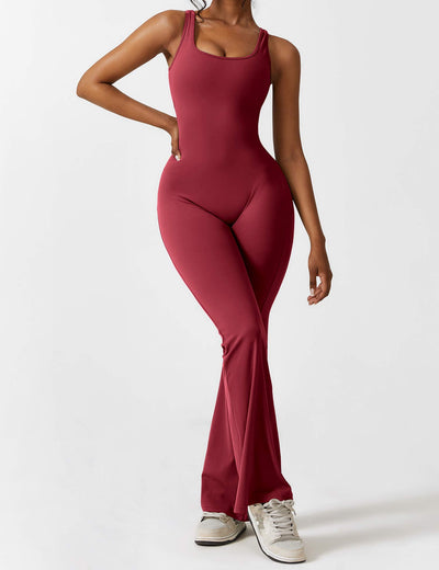 Sienna | Rückenfreier Flare-Jumpsuit